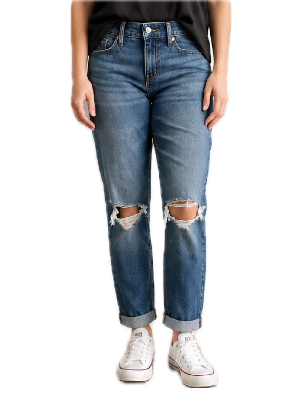 Denizen by Levi’s Distressed Boyfriend Denim Jeans Women’s Size 14